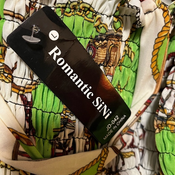 Romantic SiNi NWT multi colored size large beach dress - Picture 5 of 5